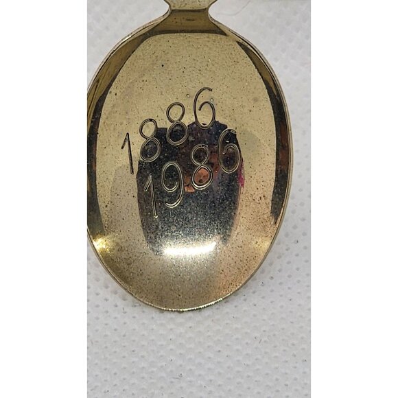 Statue Of Liberty Centennial Souvenir Spoon Made In Holland Silver Plated - Picture 3 of 10